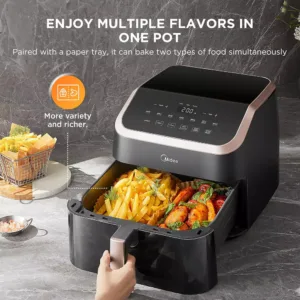 karsta gaisa friteris midea mad85f9bpk hot air fryer 9 l 2200 w1 67b4e57a5d8ea