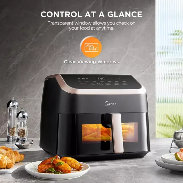 karsta gaisa friteris midea mad85f9bpk hot air fryer 9 l 2200 w5 67b4e57eb70b3