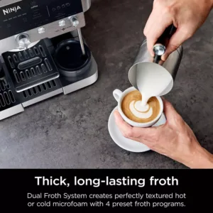 ninja luxe premier es601eu 3 in 1 kafijas automats ar dzirnavinam un putotaju prieks latte cappuccino cold brew espresso4 67d042870be78