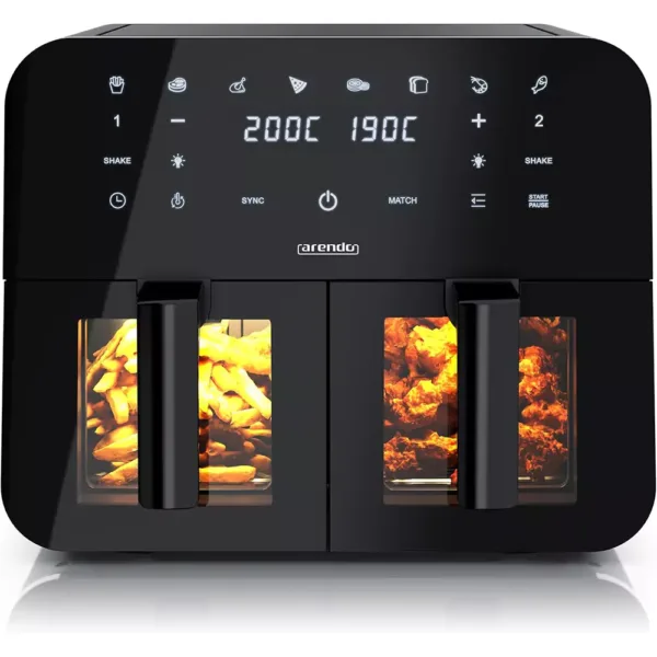 karsta gaisa friteris arendo dual zone 307225 hot air fryer 9 l 2400 w 67fd73aae4247