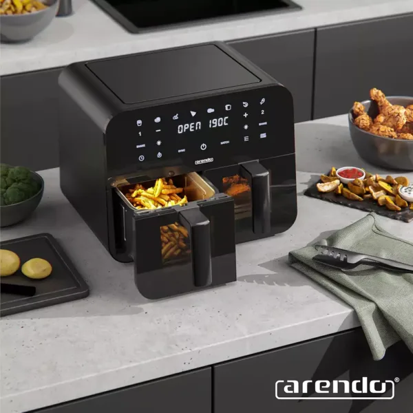 karsta gaisa friteris arendo dual zone 307225 hot air fryer 9 l 2400 w5 67fd73af5e505