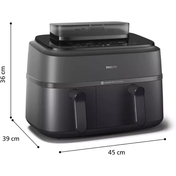 karsta gaisa friteris philips na550 00 rapidair plus steam airfryer 5000 series dual basket 9 l 6l3l 2750 w6 67f1a8136738c