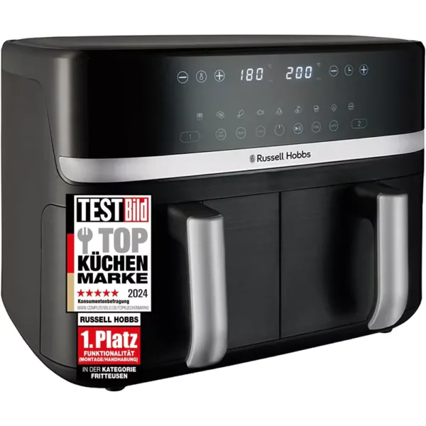 karsta gaisa friteris russell hobbs 27681 56 hot air fryer double chamber 9 l max 200 c 2800 w 67f1050dd79c7