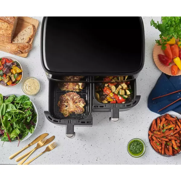 karsta gaisa friteris russell hobbs 27681 56 hot air fryer double chamber 9 l max 200 c 2800 w1 67f1050e05428