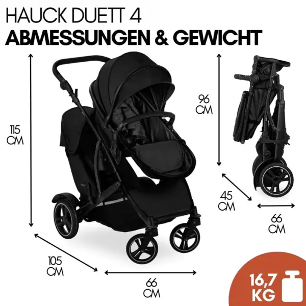 pastaigu bralu masu dvinu rati hauck duett 4 max 36 kg4 67f1887abb38b