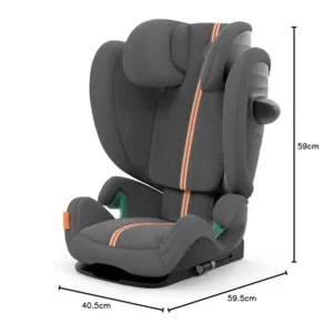 Autokreslins CYBEX Gold Solution G i Fix Plus 3 – 12 gadi 100 – 150 cm Max. 50 kg ISOFIX Lava Grey7