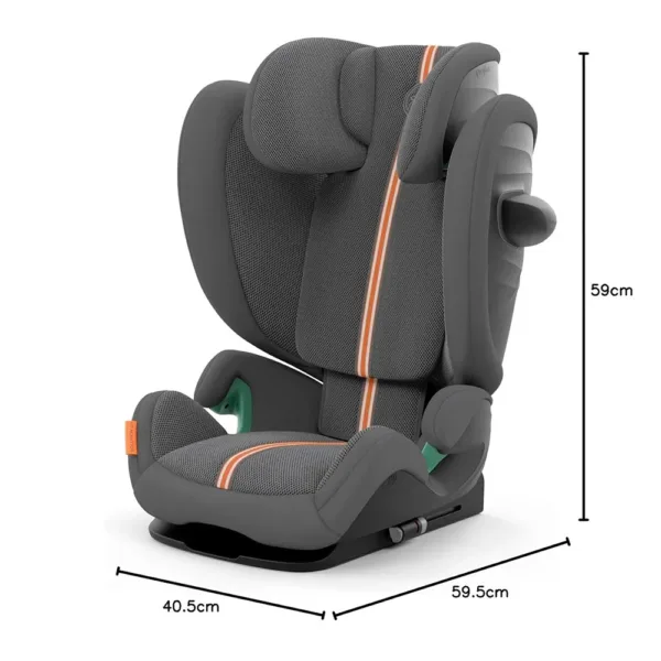 Autokreslins CYBEX Gold Solution G i Fix Plus 3 – 12 gadi 100 – 150 cm Max. 50 kg ISOFIX Lava Grey7