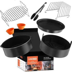 Karstā gaisa fritera piederumi priekš Cosori 4.7 L, Tefal 4.7 L, Ninja 5.2 L, Philips 6.2 L