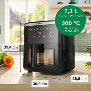 Karsta gaisa friteris Bosch Series 6 Hot Air Fryer MAF671B0 7.2 L 1800 W1