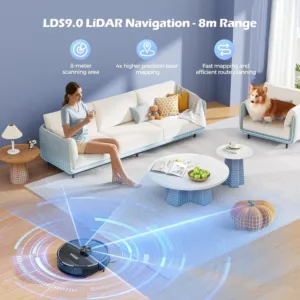 Robots puteklu sucejs ar mazgasanu Lubluelu SL68 4500Pa 150min 14V 54dB1