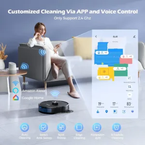 Robots puteklu sucejs ar mazgasanu Lubluelu SL68 4500Pa 150min 14V 54dB4