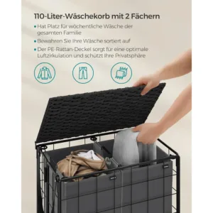 Ve as grozs 110 L Songmics LCB211B11 57 x 33 x 65 cm1