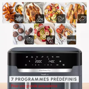 karsta gaisa friteris moulinex ez942bf0 dual easy fry xxl double air fryer 11 l 6545 2700 w1 681a5d37df9b9
