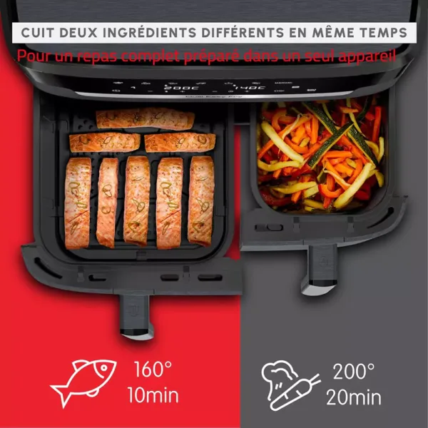karsta gaisa friteris moulinex ez942bf0 dual easy fry xxl double air fryer 11 l 6545 2700 w3 681a5d3a054d3