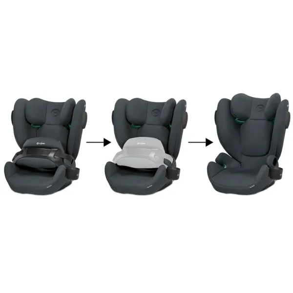 Autokreslins CYBEX Silver Pallas B4 i Size ISOFIX 9 50 kg cobblestone grey2