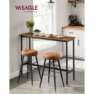 Bara galds Vasagle Industrial 120 x 40 x 90 cm LBT120B01 Bruns Melns1