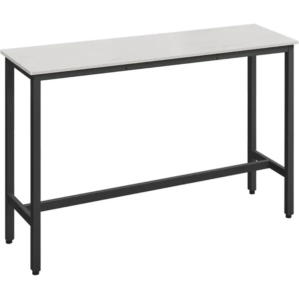 Bara galds Vasagle Industrial 140 x 40 x 90 cm LBT140B73 Balts Melns