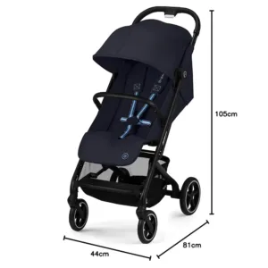 Bernu rati Cybex Gold Beezy max. 22 Kg Tumsi zils1