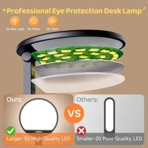 Bezvadu Bernu Led galda lampa One Fire ar akumulatoru 3600 mAh 300 lum Melna6