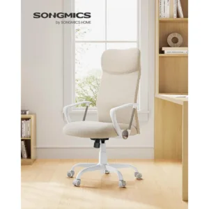 Ergonomisks biroja kresls SONGMICS OBN034K01 bess audums2
