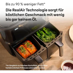 Karsta gaisa friteris Braun TwinCook 3 TD3030IBK 8 L 2850W2