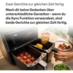 Karsta gaisa friteris Braun TwinCook 3 TD3030IBK 8 L 2850W3