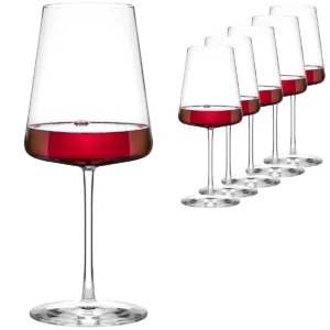 Sarkanvīna kristāla glāzes Stölzle Lausitz Bordeaux 6 gab. 650 ml Ražots Vācijā