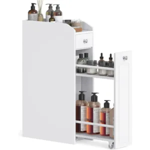 Vannas istabas skapis Vasagle BBC847P31 40 x 18 x 70 cm Balts