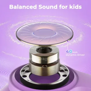Bernu Bezvadu austinas ar mikrofonu iClever BTH26 Active Noise Cancelling Bluetooth 5.4 Violets4