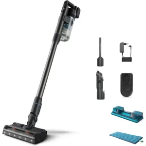 Bezvadu mitrās un sausās lietošanas putekļsūcējs Philips Aqua 7000 Series XC7053/01, 25.2 V, PowerCyclone 12