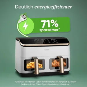 Dubultais karsta gaisa friteris Cosori Dual Basket 8.5 L 1750 W CAF R901 AEU Balts2