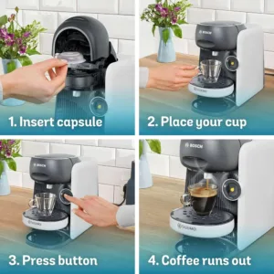 Elektriskais Kapsulu Kafijas Automats BOSCH TASSIMO Finesse TAS164E Balts 1400 W 700 ml5