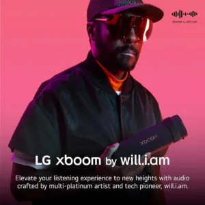 LG xboom Grab by will.i.am Bluetooth 5.3 skalrunis Signature Sound IP67 lidz 20 stundam 30 W 1