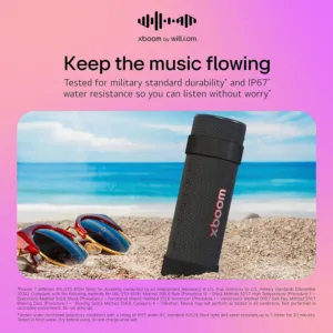 LG xboom Grab by will.i.am Bluetooth 5.3 skalrunis Signature Sound IP67 lidz 20 stundam 30 W3