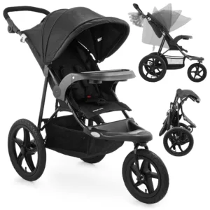 Pastaigu sporta rati Moby-System Runner Mountain, līdz 15 Kg, Melni