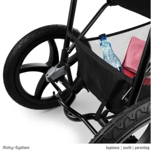 Pastaigu sporta rati Moby System Runner Mountain lidz 15 Kg Melni4