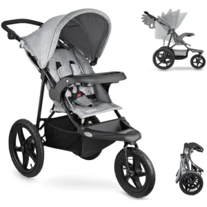 Pastaigu sporta rati Moby-System Runner Mountain, līdz 15 Kg, gaiši pelēki