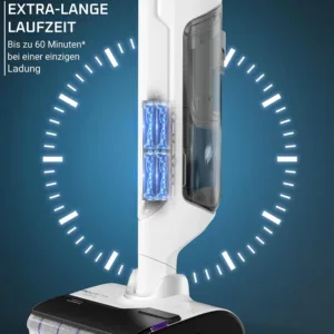 Rowenta X Clean 10 bezvadu mitras un sausas lietosanas puteklsucejs loti viegls 08 Kg pasattirisanas un zavesana darbiba lidz 60 Min5