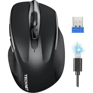 Uzlādējama datorpele TECKNET TK-MS009 Silent Wireless 700 mAh, 4800 DPI