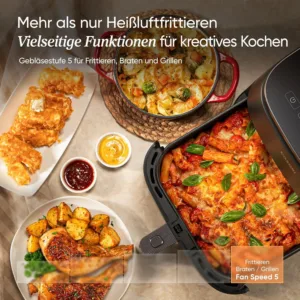 Karsta gaisa friteris Cosori TurboBlaze Hot Air Fryer 6 L 1725 W CAF DC601 C ar keramisko parklajumu3