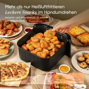 Karsta gaisa friteris Cosori TurboBlaze Hot Air Fryer 6 L 1725 W CAF DC601 C ar keramisko parklajumu4