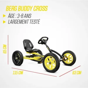 Velokarts Berg Buddy CROSS Yellow Black Go Kart 24.20.65.00 2