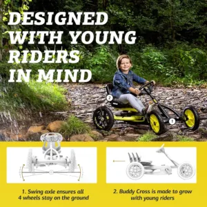 Velokarts Berg Buddy CROSS Yellow Black Go Kart 24.20.65.00 3