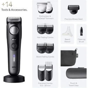 Bardas skuveklis trimmeris Braun BT9565 Series 9 180 Min Waterproof6
