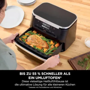 Dubultais karsta gaisa friteris Ninja FlexDrawer AF550EU 6.6 L 2470 W Dual Zone Air Fryer4