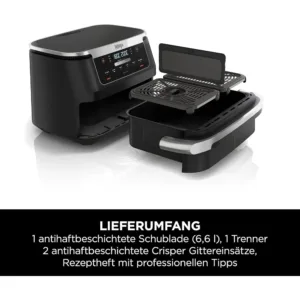 Dubultais karsta gaisa friteris Ninja FlexDrawer AF550EU 6.6 L 2470 W Dual Zone Air Fryer6