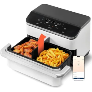 Karstā gaisa friteris Cosori Dual Blaze TwinFry 10 L 2800 W WiFi Hot Air Fryer ‎CAF-TF102S-AEU Balta