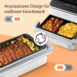 Karsta gaisa friteris Cosori Dual Blaze TwinFry 10 L 2800 W WiFi Hot Air Fryer CAF TF102S AEU Balta2