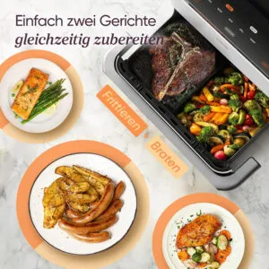 Karsta gaisa friteris Cosori Dual Blaze TwinFry 10 L 2800 W WiFi Hot Air Fryer CAF TF102S AEU Balta3