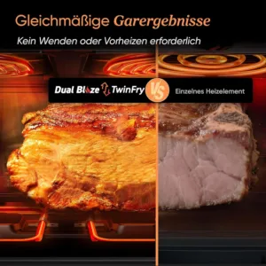 Karsta gaisa friteris Cosori Dual Blaze TwinFry 10 L 2800 W WiFi Hot Air Fryer CAF TF102S AEU Balta5